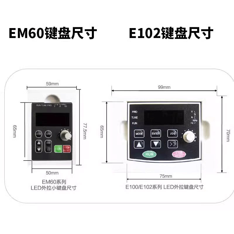 Delixi inverter EM60 control panel extension cord 485 Communication Card operation keyboard card holder 102 external wiring