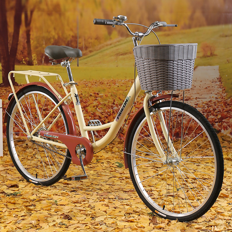 Women's Bicycle Lightweight 24 Inch 26 Adults Commuter Bicycle City College Students Work Adults