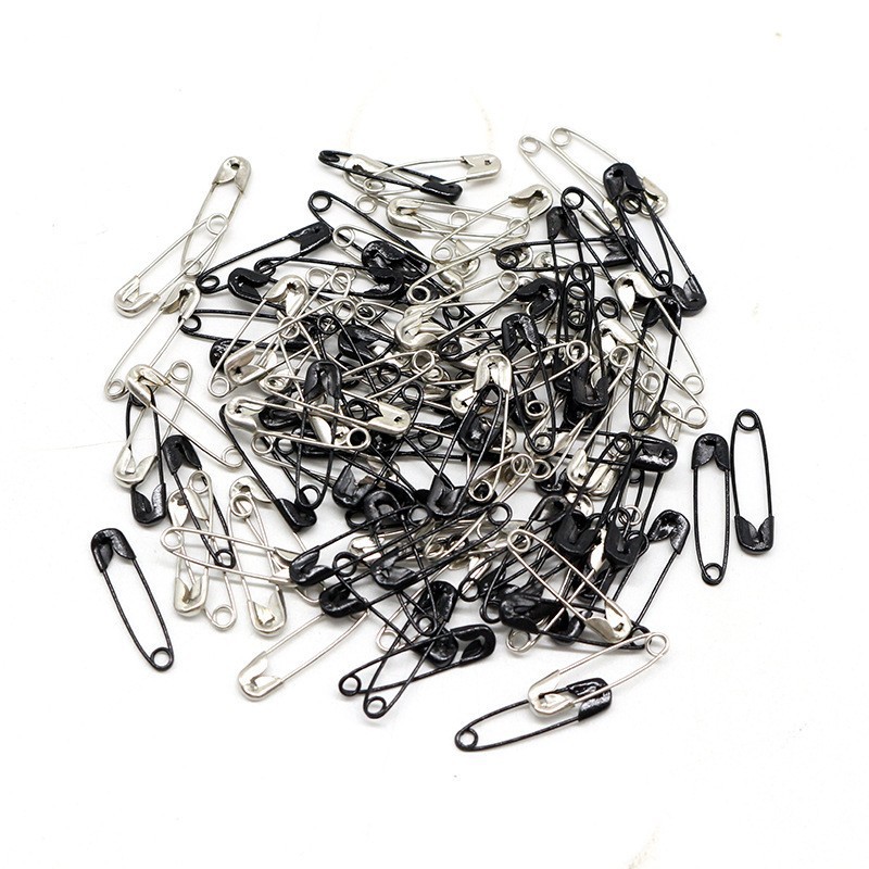 120 портативных плоских коробок, многоцветные маленькие булавки безопасности 19мм, для домашнего декора