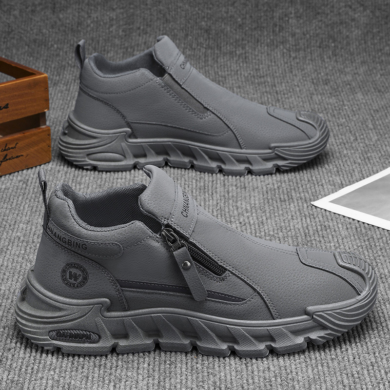 [Store Hot Sale] Men's Shoes 2025 Wear-Resistant Summer Thick-Soled New Labor Protection Shoes Men's Waterproof Casual Sports Shoes