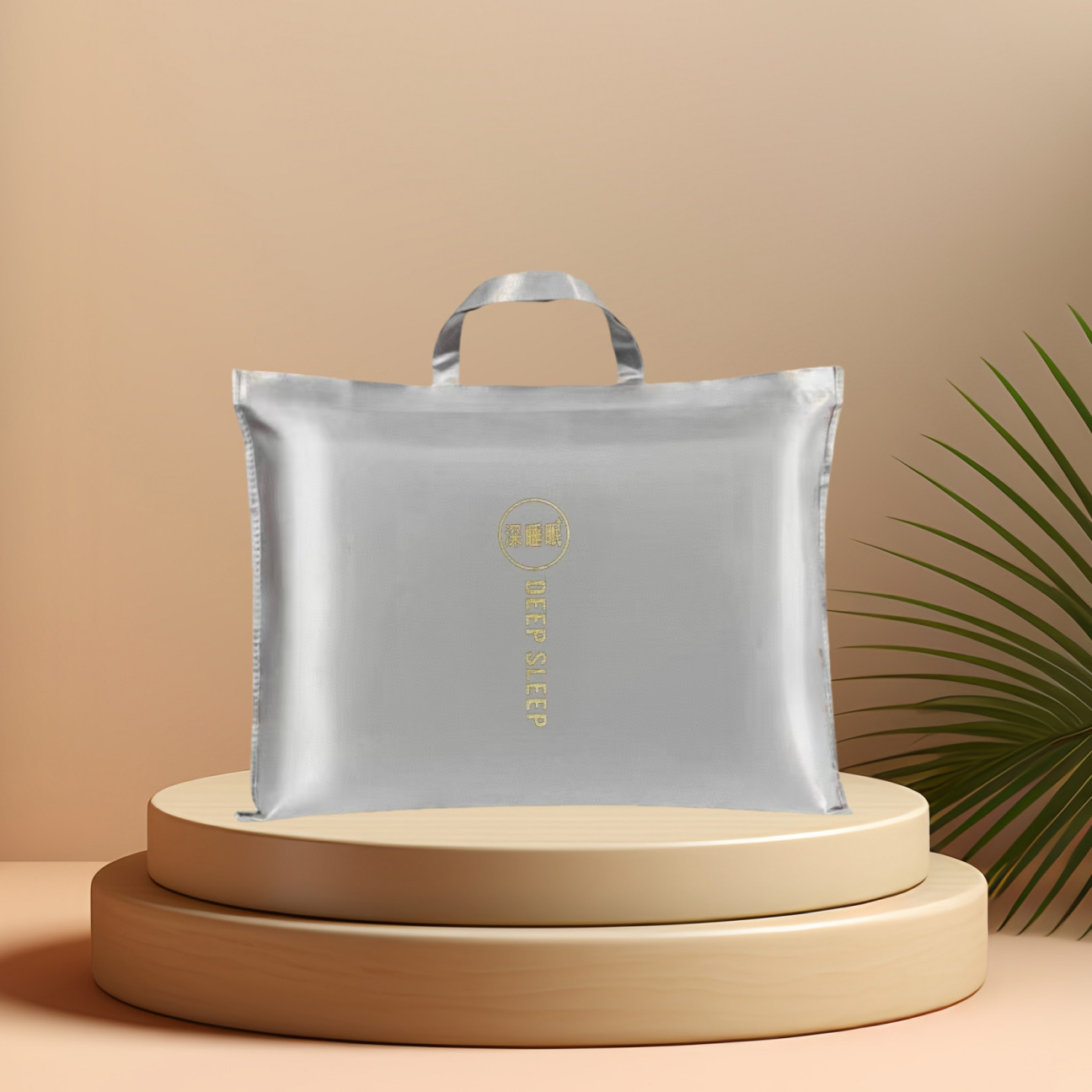 mercerized leather satin soft bag home textile bedding wedding packaging bag summer quilt four-piece ice silk mat handbag