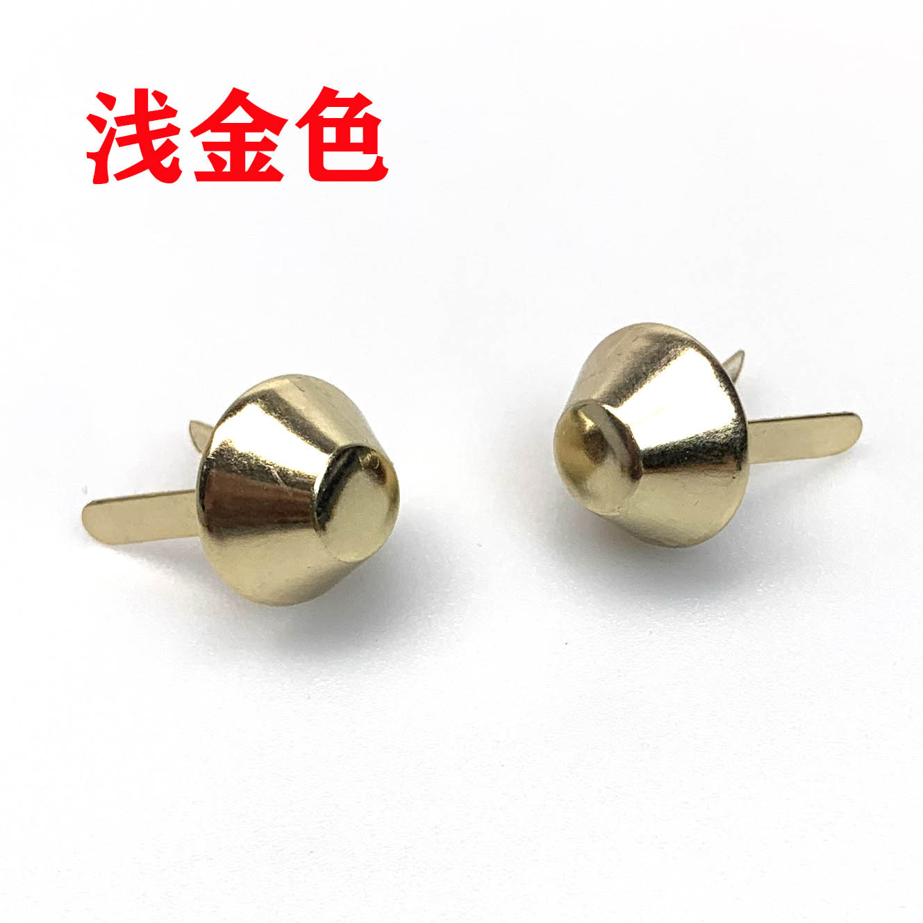 Foshan Supply Two-Legged Bucket Nails, Luggage Hardware Accessories, Handmade Gold Bag Base