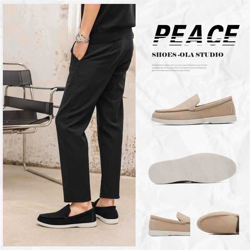 Cross-border foreign trade 2025 new niche a pedal bean shoes men's foot casual men's shoes a generation of B- 3