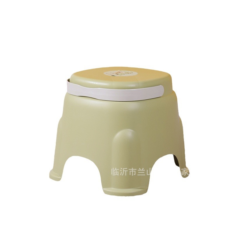 Spot Wholesale Plastic Handle Stool Kidsren's Non-slip Low Stool Home Living Room Small Stool Creative Gift Stool Satchel Stool