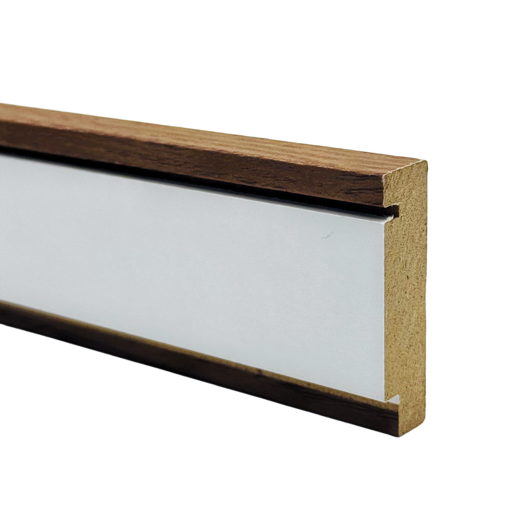 Manufacturer Mdf Density Board Covered Lines Double-Layer Hollow Photo Frame Strips Log Style Stereo Ornaments Picture Frame Strips Customization