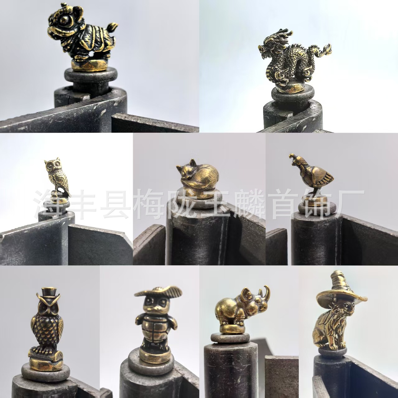 Micro-landscape Simulation Animal Small Ornaments on Cross-border New Hinge Brass Crafts Ornaments Home Ornaments