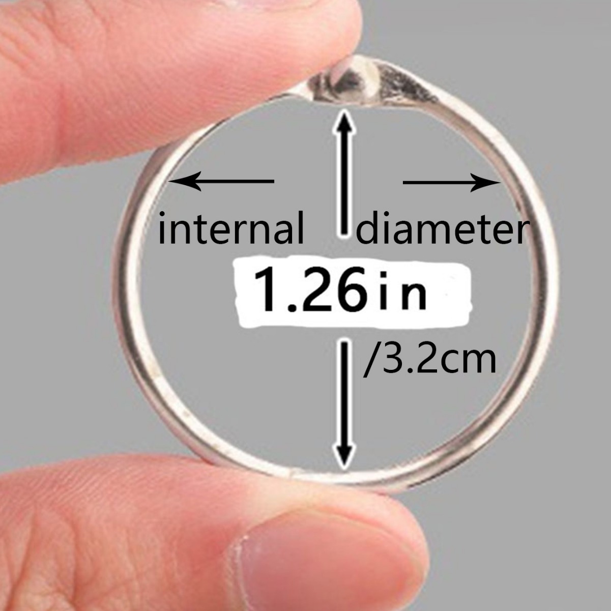Factory direct inner diameter 32mm loose-leaf binding iron ring open ring Book Ring iron ring clamp ring DIY page book shower curtain ring