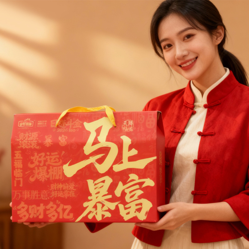 Good Luck and Fortune. Get Rich Immediately. Xiaomi Red Date Gift Box as a Souvenir to Start Off Well. Financial Bank Insurance Gift