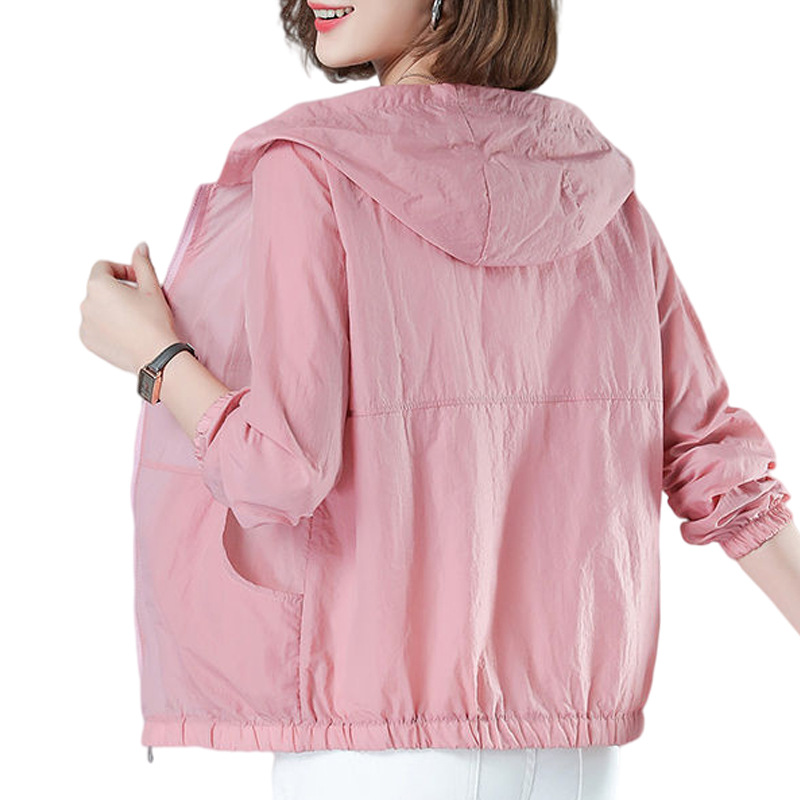 2025 New Summer New Mothers' Sun-protective Clothing for Middle-aged and Elderly Outdoor Breathable Long-sleeved Thin Coat Hooded