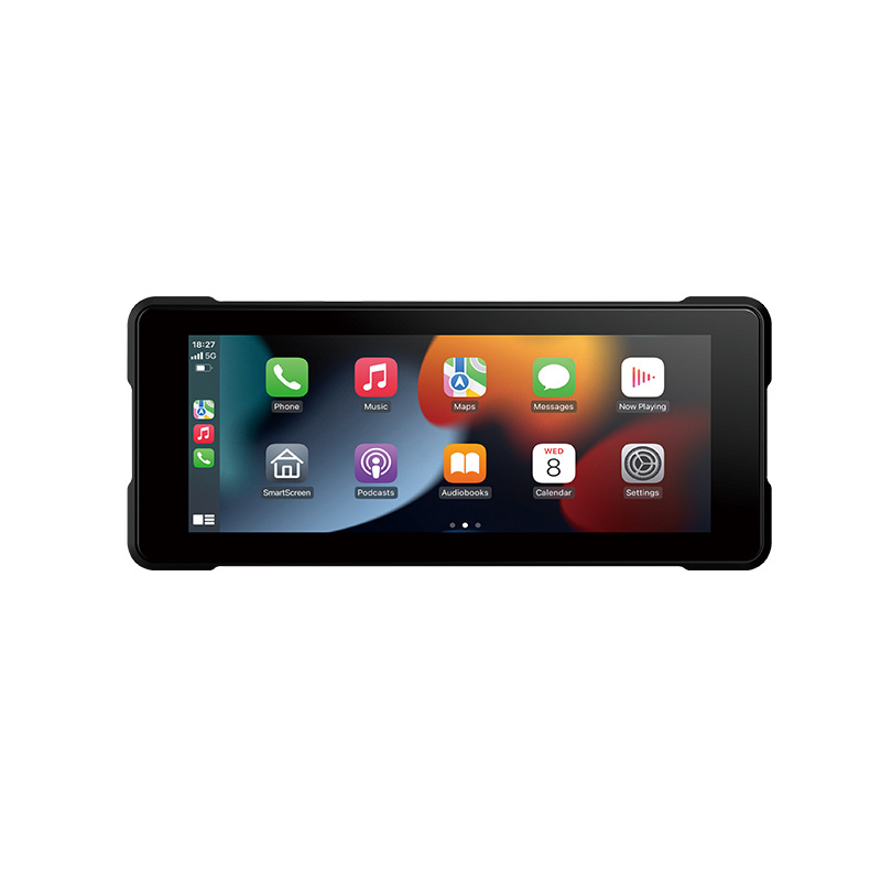 6.86inch Motorcycle Driving Recorder Front and Rear Dual Lens Wireless Carplay Night Vision Waterproof