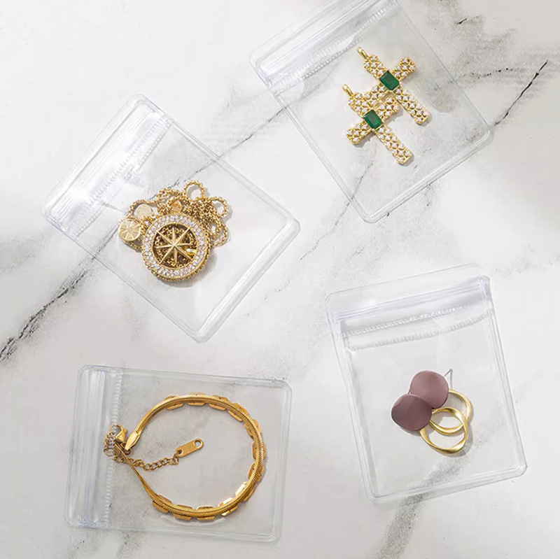 Plastic Pvc Ziplock Bag Jewelry Packaging Bag Buddha Beads Bracelet Jewelry Bag Storage Gift Seal Bag Wholesale