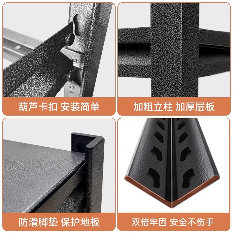 Kitchen Storage Rack Floor Multi-layer Multi-functional Household Microwave Oven Pot Rack Storage Rack Shelf Cabinet Shelf