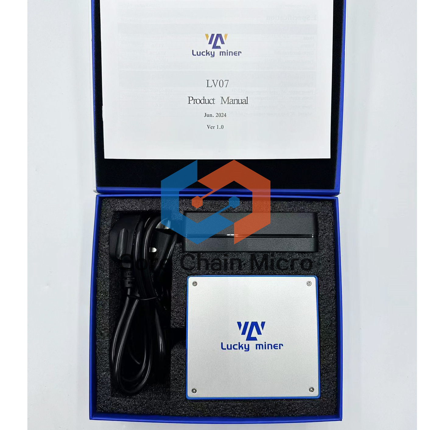 Lucky Miner LV07 pie lottery machine 1000GH calculation force 28W power consumption can be dug SOLO with power supply