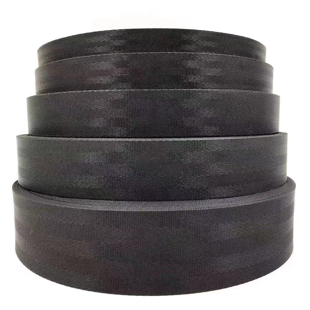 Factory Direct supply imitation nylon ribbon in stock wholesale polypropylene ribbon clothing accessories polyester cotton ribbon safety belt