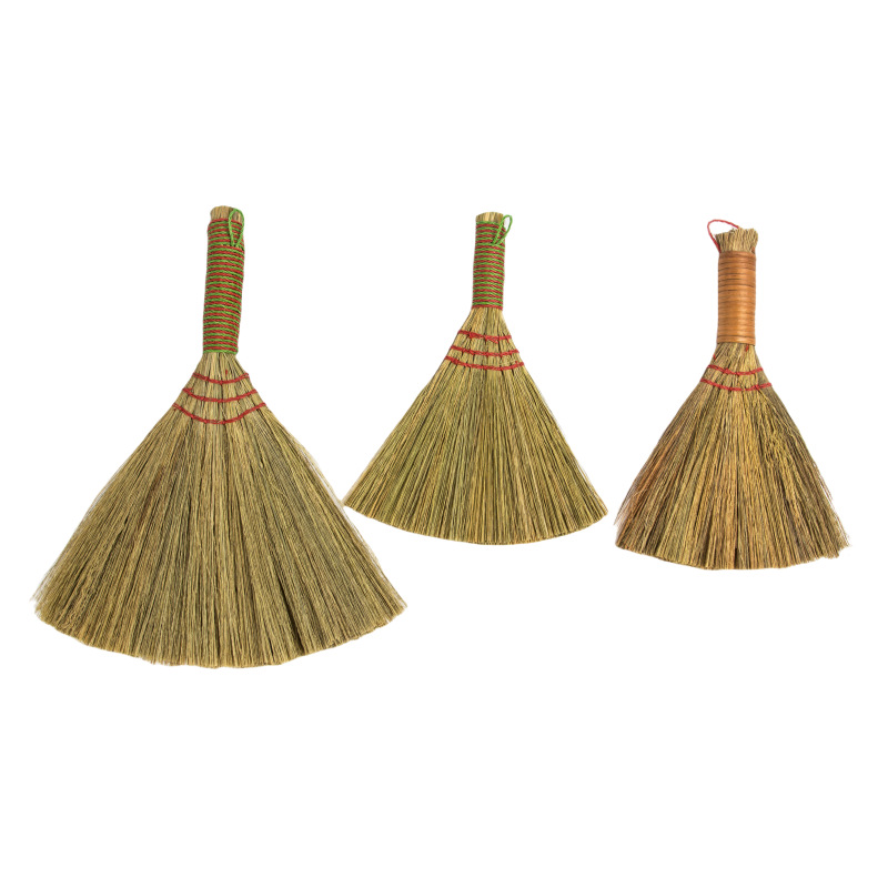 in stock Miscanthus Small Broom Desktop Sweep Dust Duster Household Cleaning Grass Brush Hotel Multi-use Miscanthus Brush Wholesale