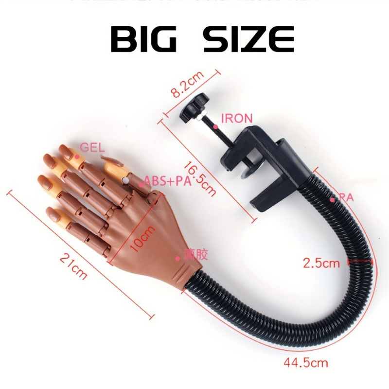 2026 New Cross-Border Dropshipping Nail Tools Artificial Hand Nail Art Practice Hand Joint Cross-Border