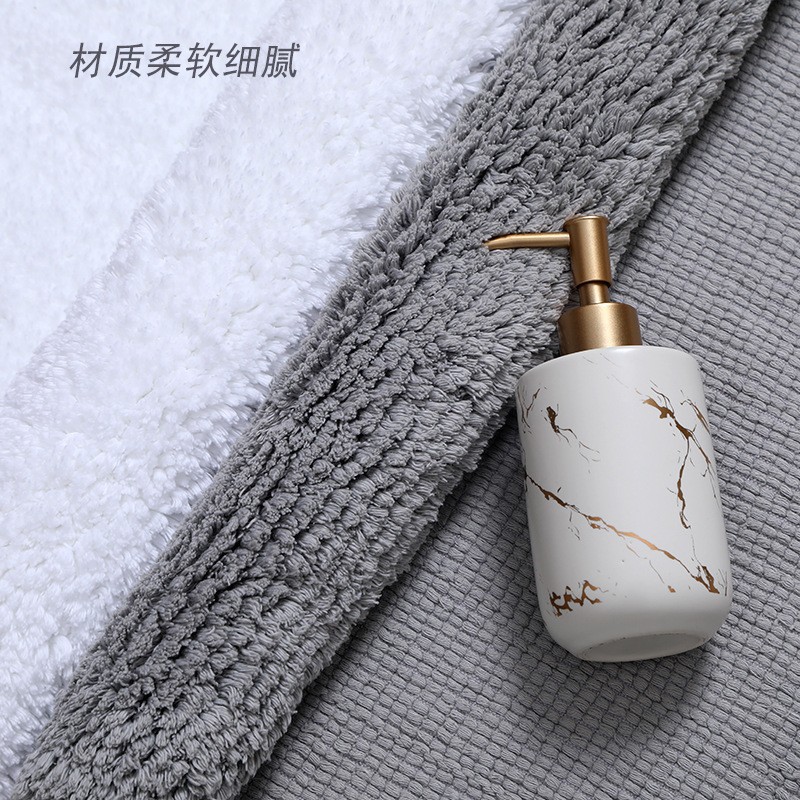 Wholesale Hotel Long Hair Floor Mats, Cotton Hotel Floor Towels, Non-Slip, Water-Absorbent, Thickeneded Bath Mats, Exclusive for Beauty Salons and Hotels