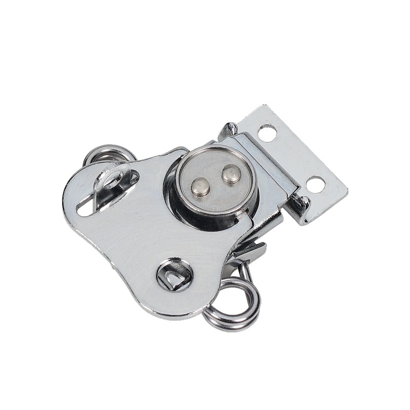 Factory wholesale iron chrome plated black butterfly lock cylinder lock buckle aviation box buckle transit transport wooden luggage hardware accessories