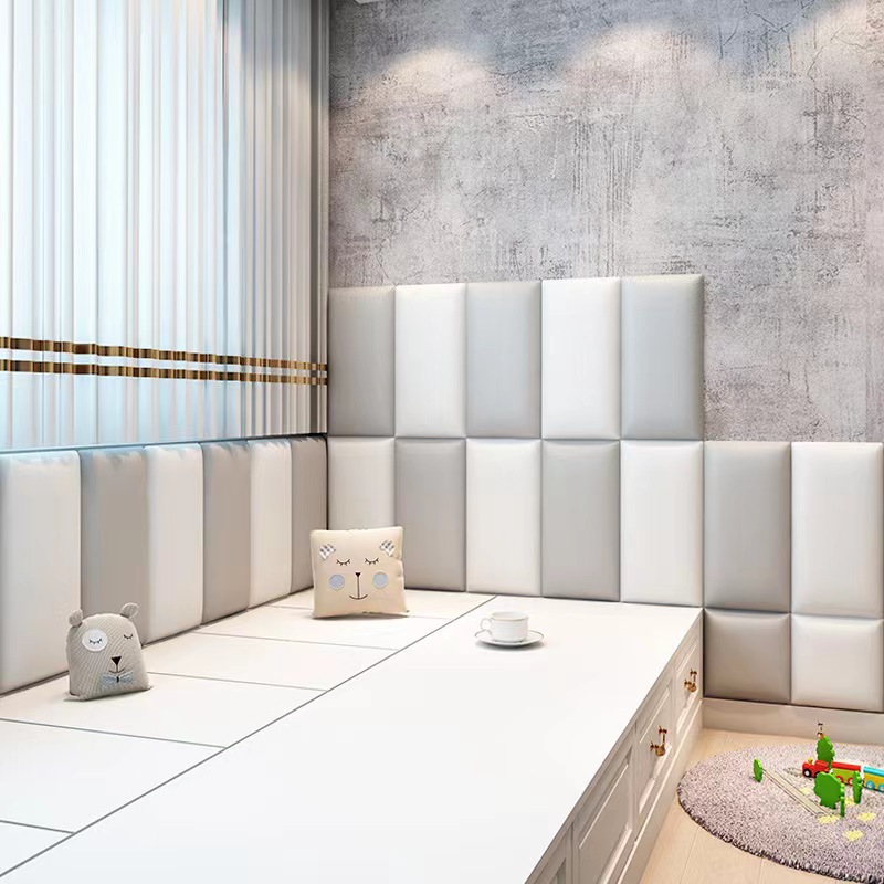 Tatami Wall Soft Package Self-Adhesive Headboard Soft Package Kindergarten Basketball Court Anti-Collision Wall Sticker 3D Stereo Soft Package