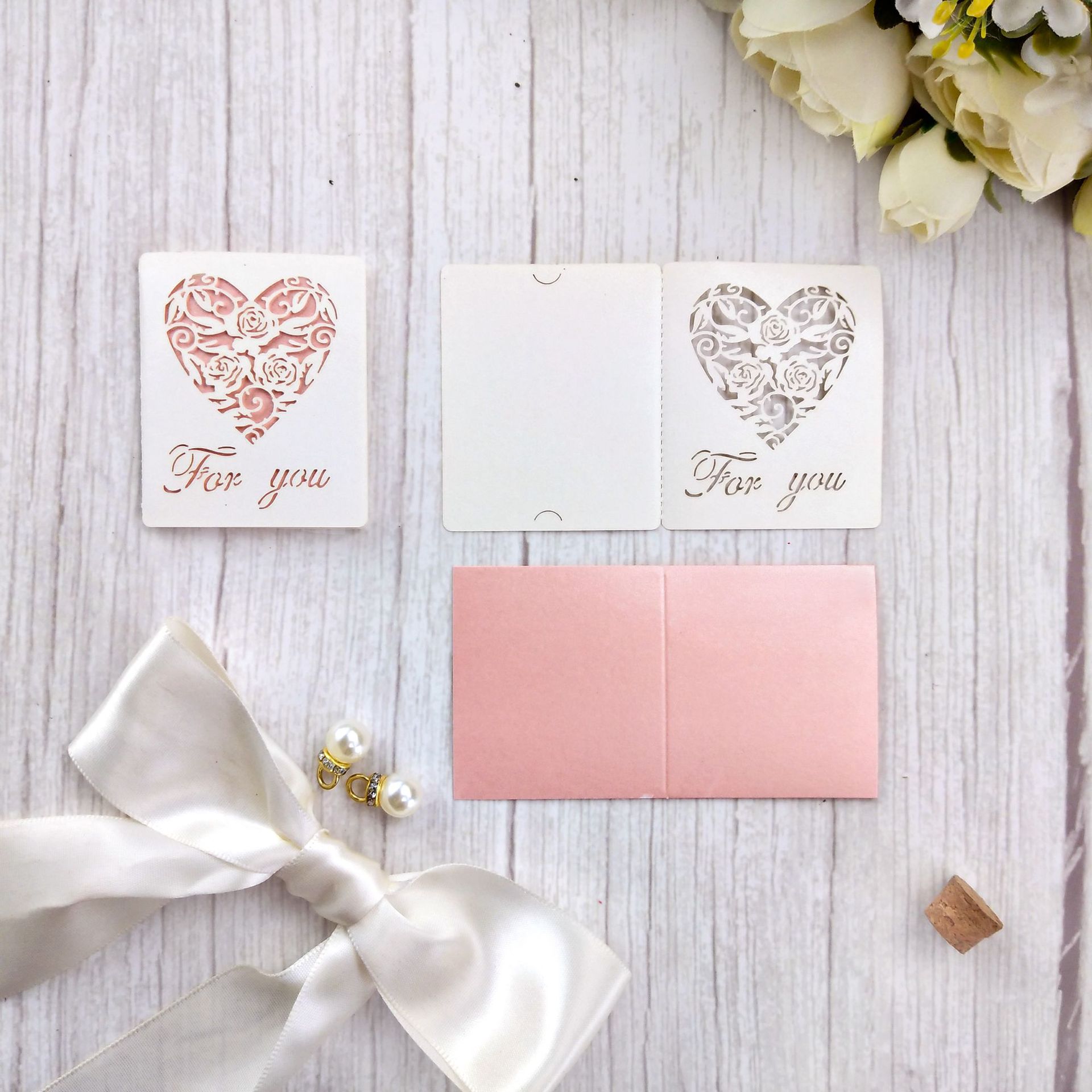 Мини держатель для открыток, креативная поздравительная открытка, сердечко, кастомизация логотипа
