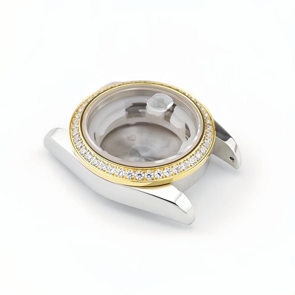 Nh05 Watch Case Manufacturer Supplies Light Luxury Women's Diamond-Encrusted Full Diamond Bezel Mechanical Watch Modification Parts 31 Women's Watch