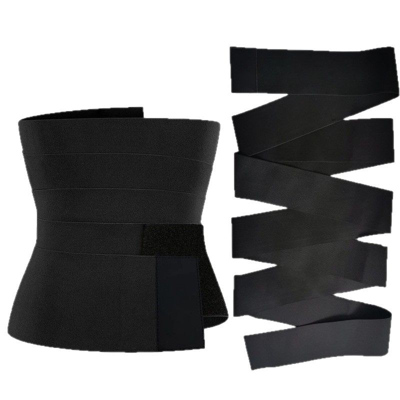 Cross-Border New Sports Girdle Yoga Fitness Corset Webbing Elastic Elastic Wrapped Abdominal Belt