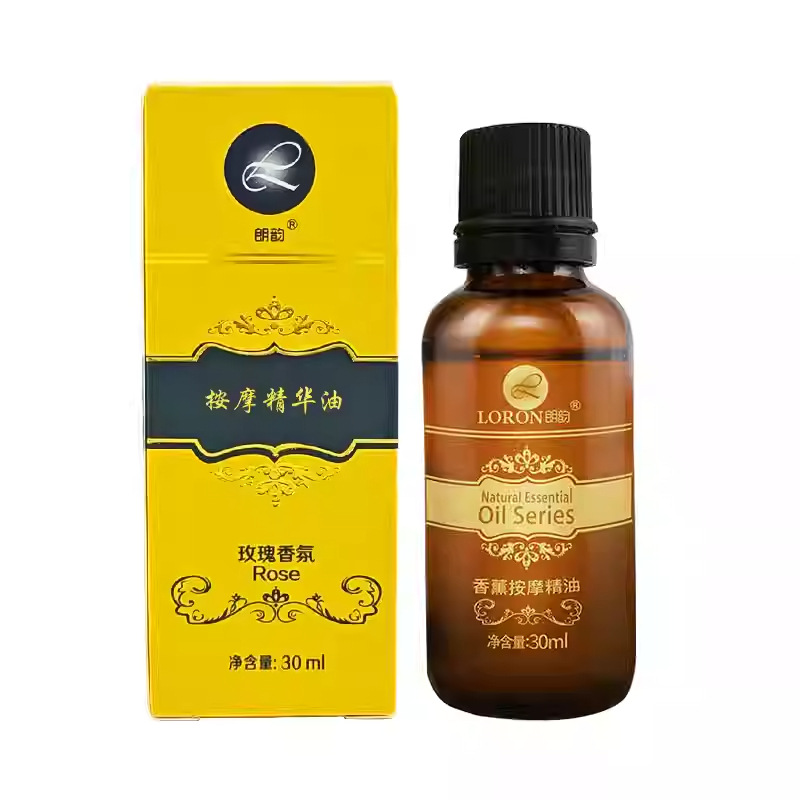 Langyun 30ml Gold Cap Rose Lavender Essential Oil Massage Essential Oil Bb Oil Foot Bath Essential Oil Push Back Massage Oil
