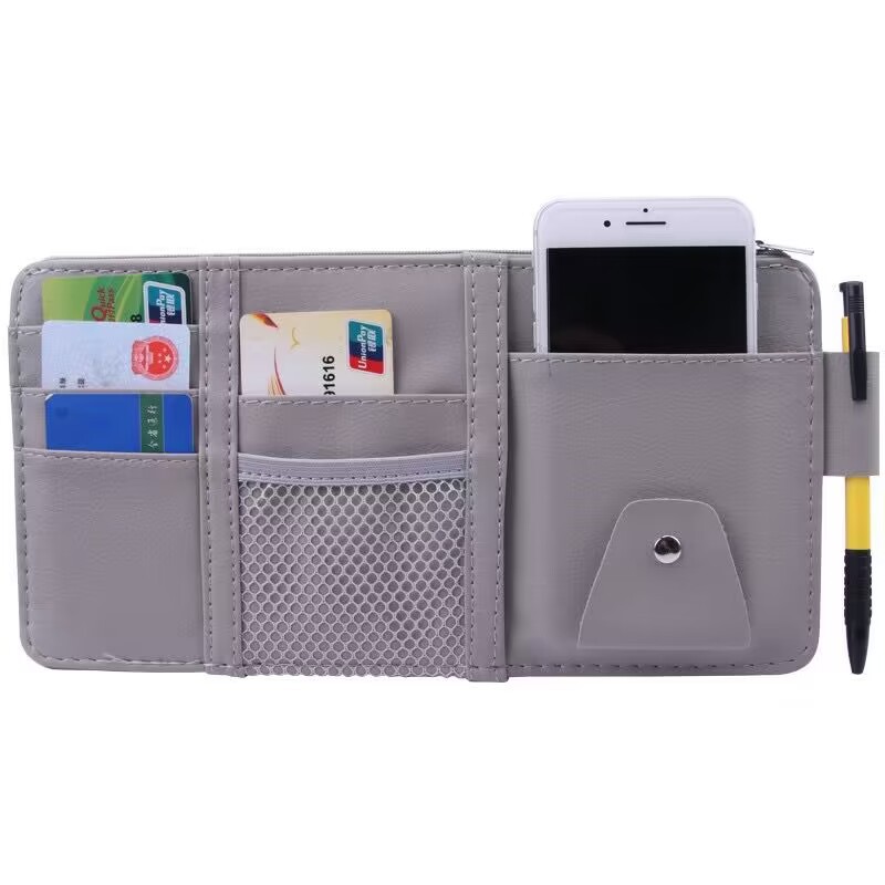 Car sun visor multifunctional certificate storage clip car sun shield glasses clip driving license business card bill storage