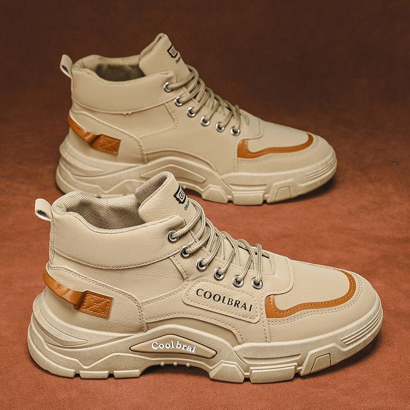 High-Top Men's Shoes 2023 Summer New Workwear Style Outdoor Mountaineering Labor Protection Construction Site Work Non-Slip Wear-Resistant Boots