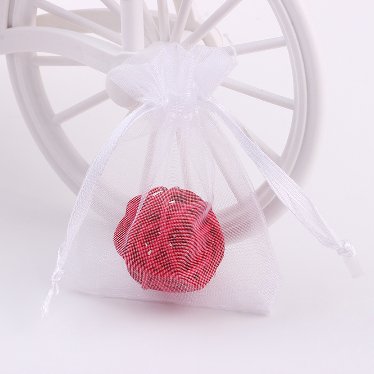 Сумка из однотонного перламутрового гауза для упаковки ювелирных изделий, свадебных конфет и косметики, оптовая продажа