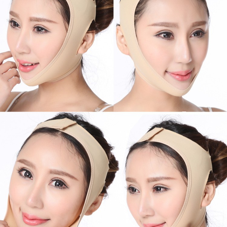 Breathable V-Face Bandage Sleep Small V-Face Mask Facial Massage Instrument Small Face Instrument Tool Face Sculpting V-Face Artifact Brand