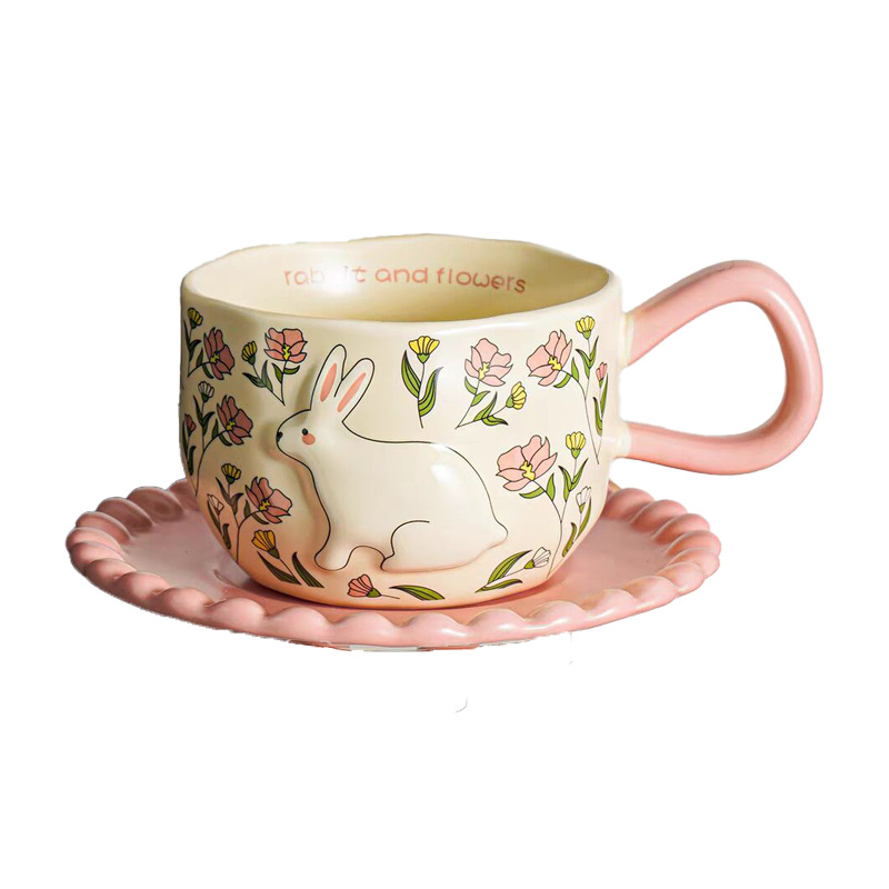 Birthday Gifts for Girls, High-End Exquisite Coffee Cup and Saucer Set, Orange and Yellow Gifts for Bridesmaids, Opening Events
