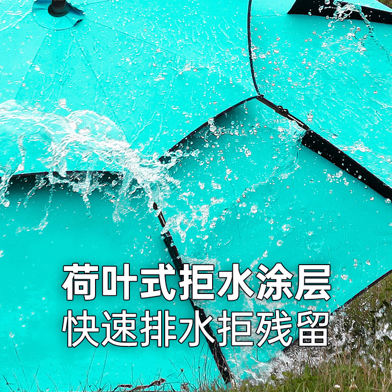 Cane Universal Stainless Steel Fishing Umbrella Manufacturer Wholesale Double-Layer Vinyl Rainproof Sunshade Thickened Wind-Resistant Fishing Umbrella