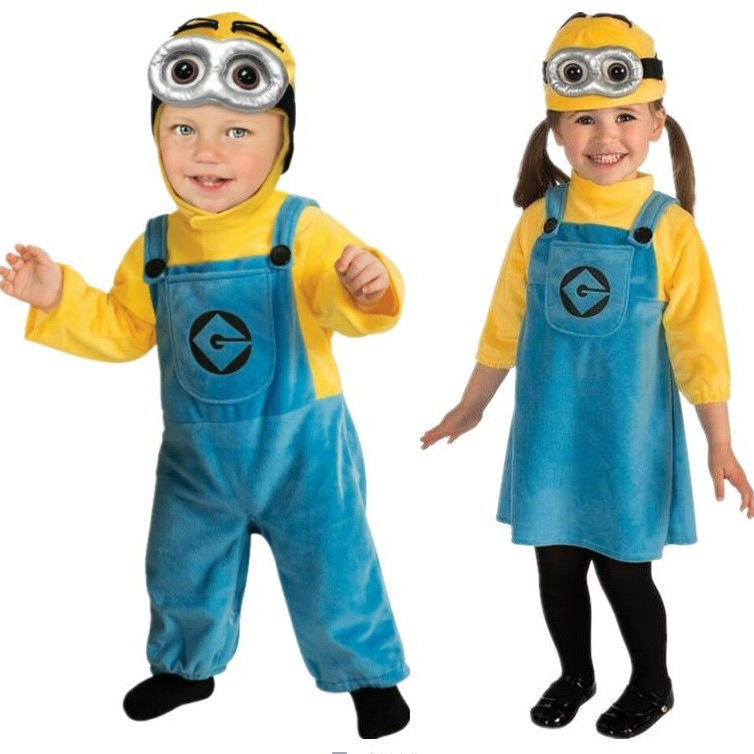 Halloween Performance Costume Children Minions cosplay Costume Animation Cartoon Despicable Me Dad Performance Costume