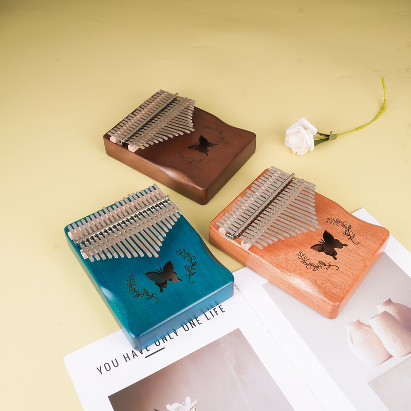 Cross-Border Thumb Piano 17-Tone Thumb Piano Kalimba 21-Tone Finger Piano Portable Musical Instrument