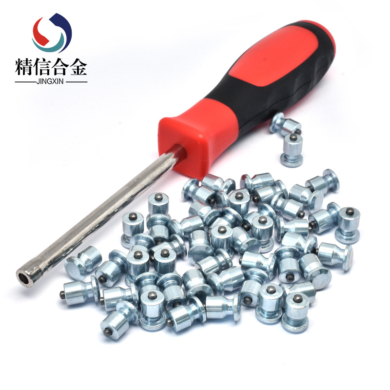 Aluminum Sleeve Anti-Skid Nails for Snow Jx8-10-2 Wine Glass-Shaped Tungsten Steel Nails with Holes for Tires, Tungsten Steel Nails with Wear-Resistant Upgrade
