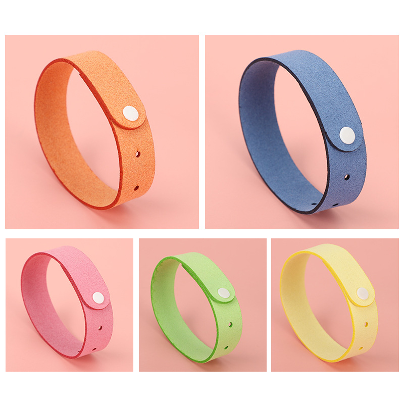 Wholesale Ultra-Fiber Plant Essential Oil Mosquito Repellent Wristbands for Children, Outdoor Courtyard Anti-Mosquito Buckle Rings