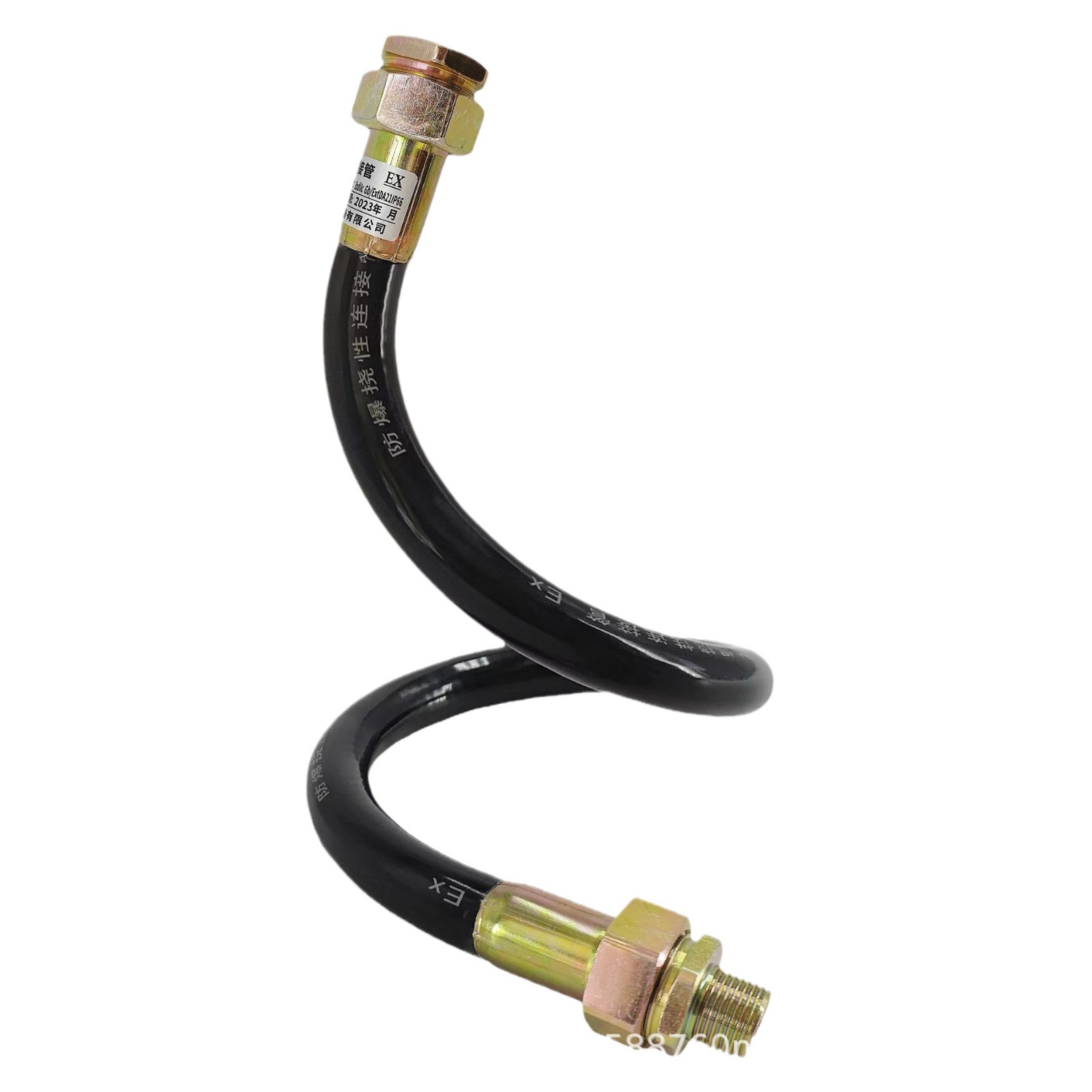 Stainless Steel Explosion-Proof Flexible Connecting Pipe Dn20 Rubber Explosion-Proof Threading Hose 4 Points 6 Points Bng Explosion-Proof Flexible Pipe