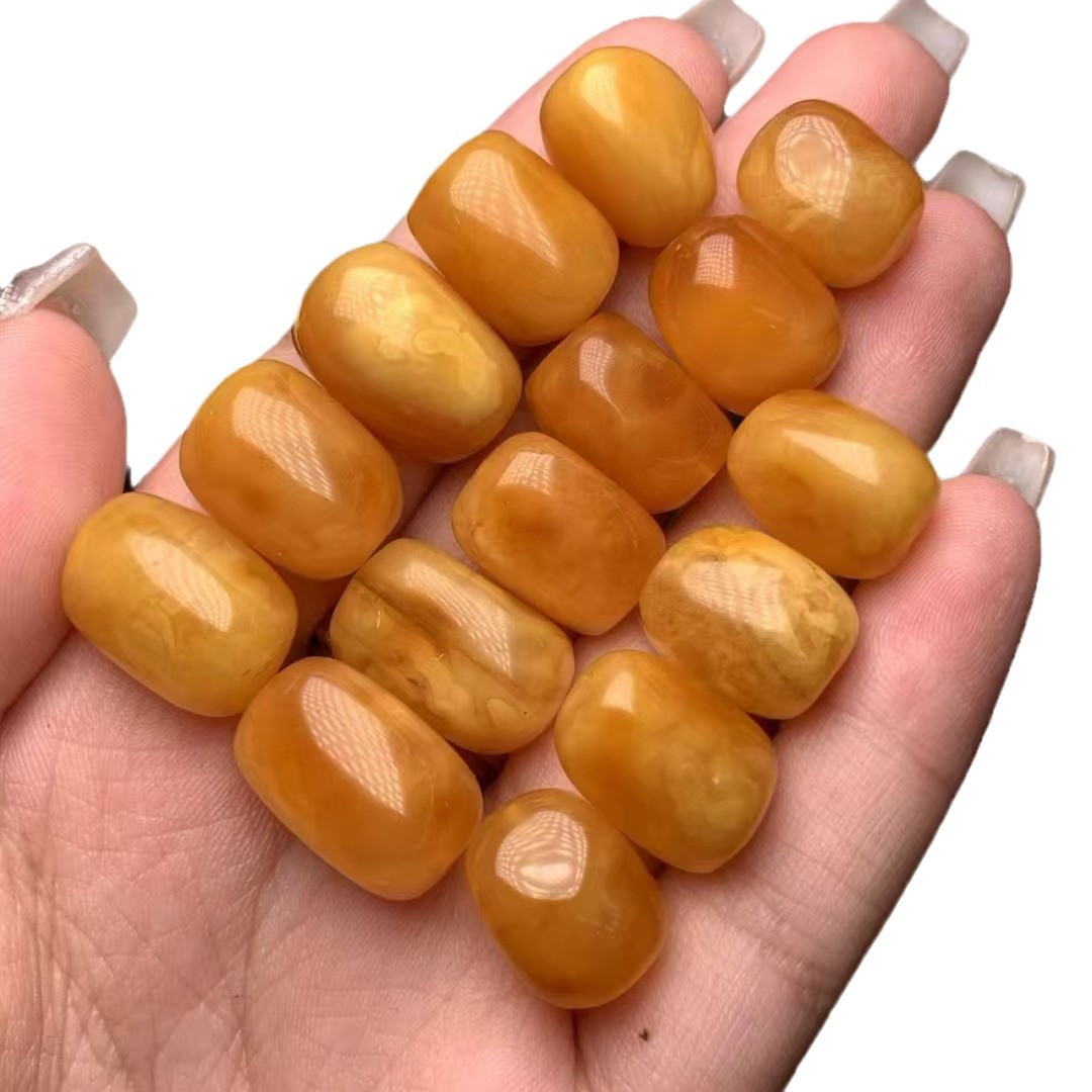 Natural Beeswax, Russian Material, Old Honey Flower Wax, Loose Beads, Waxy Rich Cultural Toys, DIY Accessories, Ketang Jewelry Wholesale