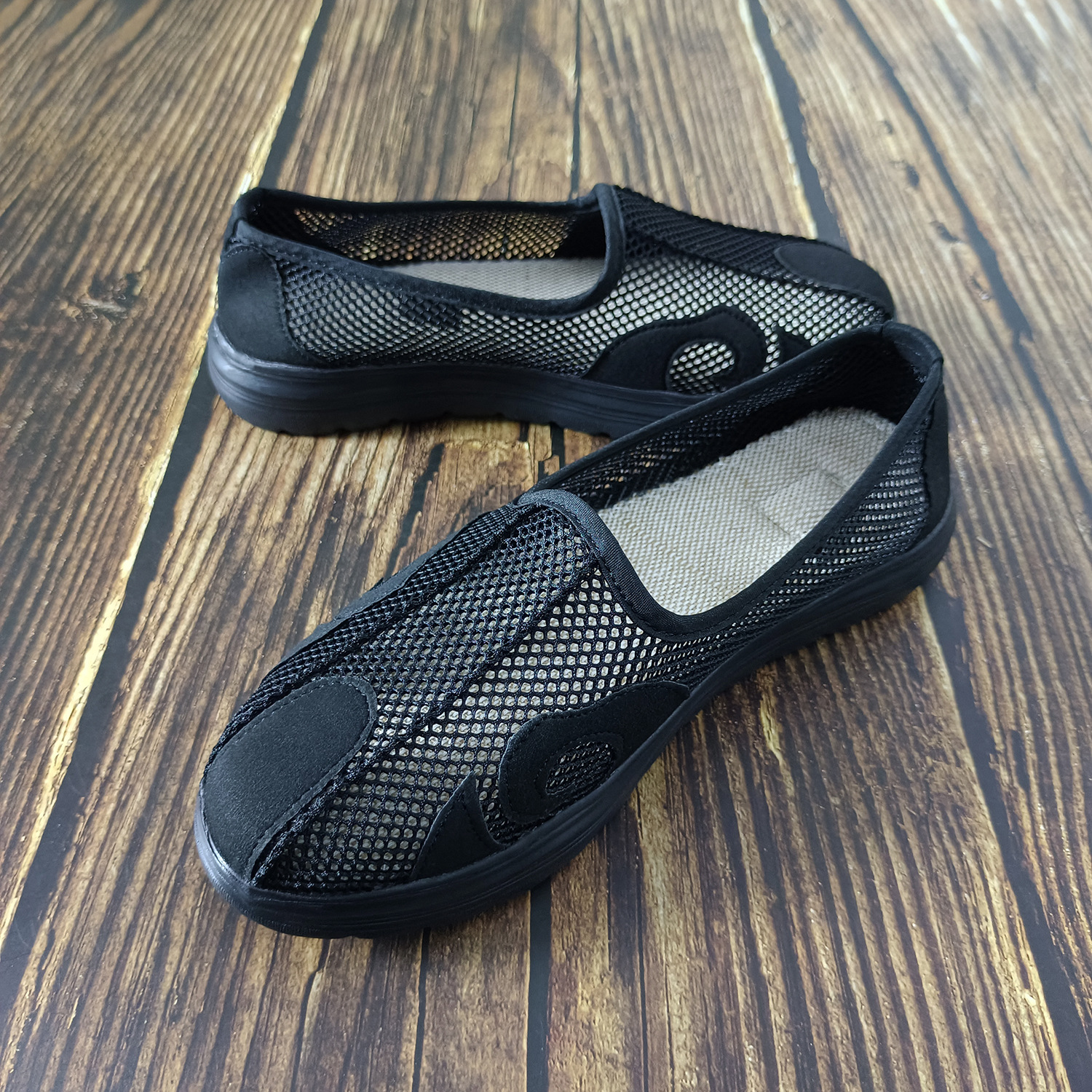 Summer Mesh Mesh Double-Beam Double-Nose Taoist Shoes Sandals Taoist Shoes Cloud Shoes Cloud Hook Shoes Breathable Non-Slip Wear-Resistant Men and Women