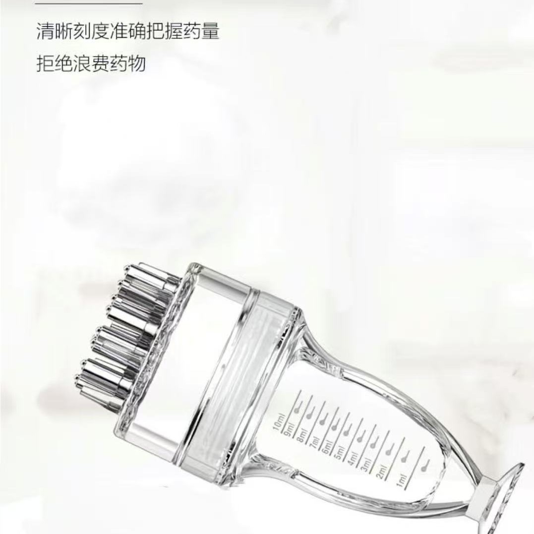 Pinchable Large Capacity 10ml Scalp Liquid Applicator Head Essential Oil Roller Ball Massage Comb