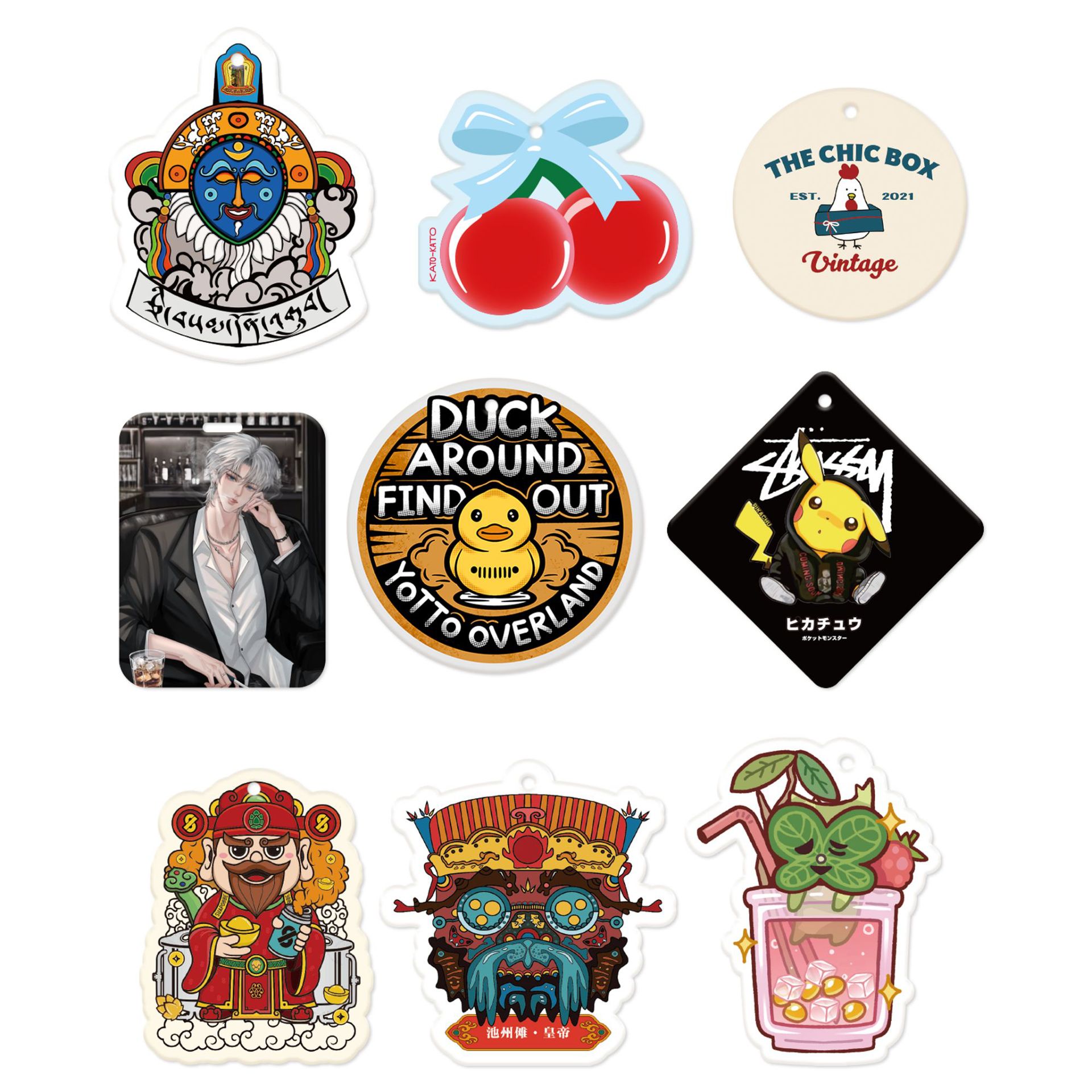 Customized Car Aromatherapy Tablets, Car Supplies, Cross-Border English Small Tree Pendants, Cartoon Special-Shaped Fragrance Tablets, Perfume Deodorization