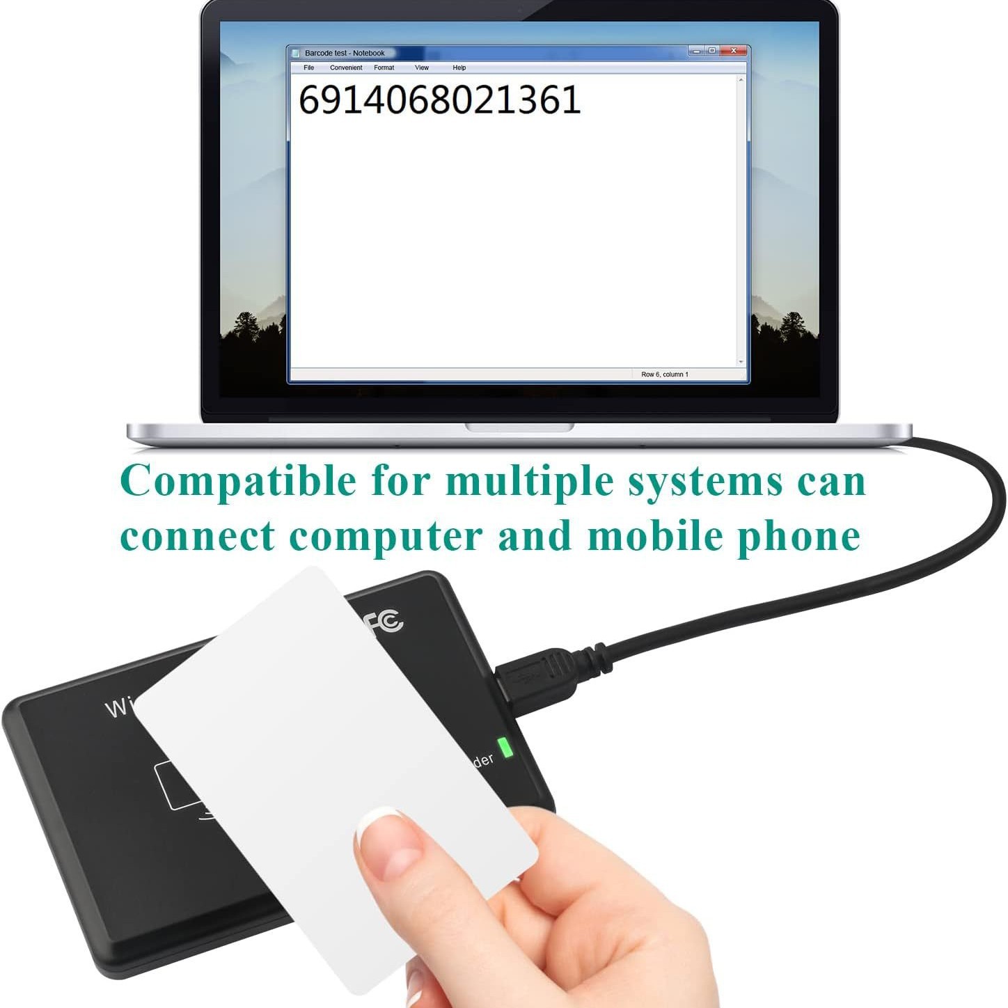 Dual-Frequency Ic Contactless 13.56Mhz Card Reader 125Khz Property Authorization Id Card Issuer USB Driver-Free