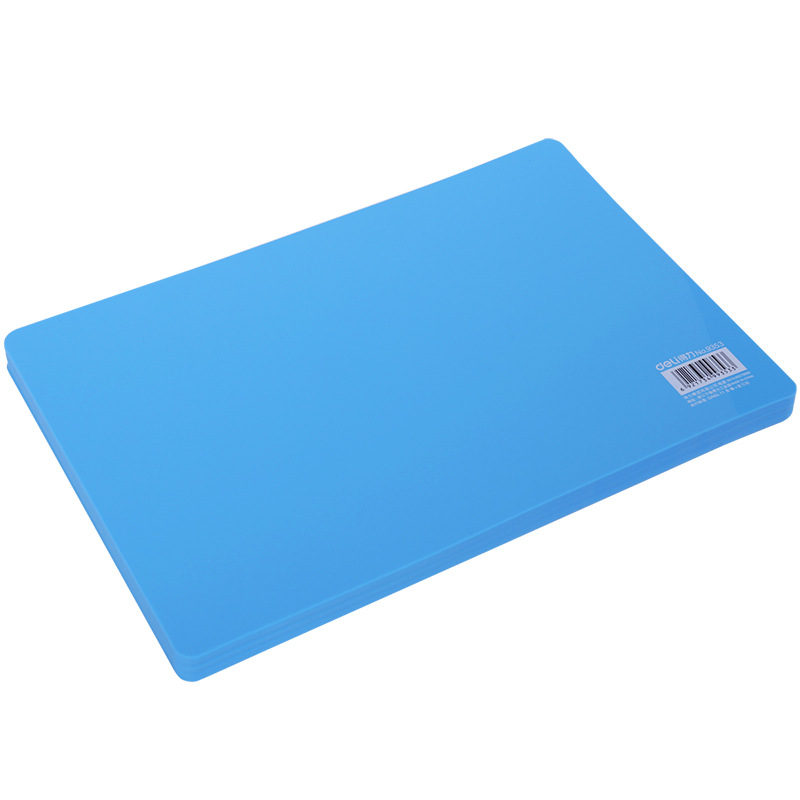 Deli 9353 Blue Copy Pad Student A4 Specification Writing Pad Plastic Pad Copy Pad