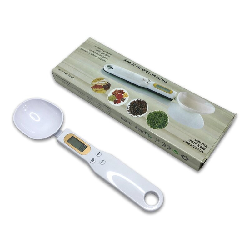 Cross-Border Manufacturer Wholesale Handheld Large Spoon Food Scale Mini Electronic Scale Special Kitchen Weighing Spoon Electronic