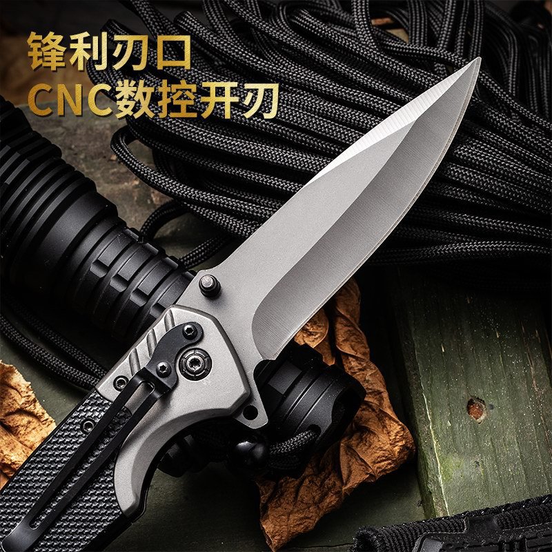 Camping knife outdoor multifunctional knife G10 tactical self-defense knife outdoor survival knife foreign trade cross-border knife wholesale