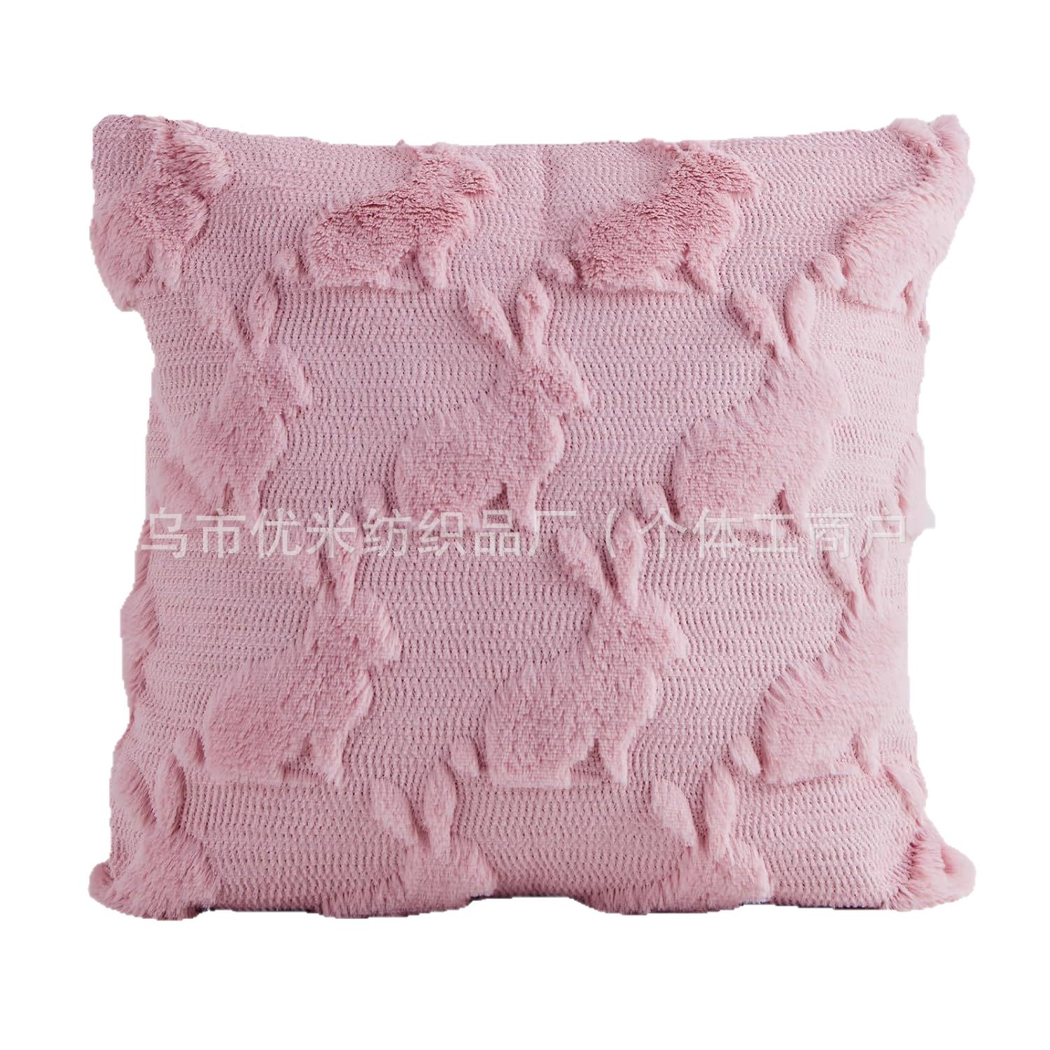 Cross-Border New Easter Rabbit Pillow Case Three-Dimensional Plush Sofa Pillow Bedside Pillow Cushion Cover Wholesale