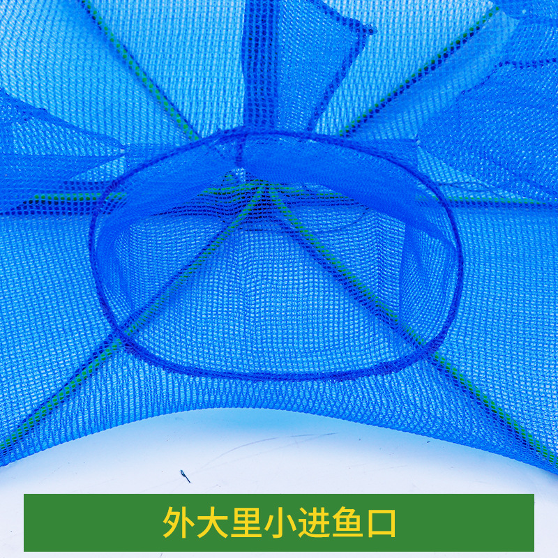 Square Shrimp Cage Fish Net Lobster Net Thickened Folding Fishing Catching Fish Cage Eel Cage Shrimp Net River Shrimp Net