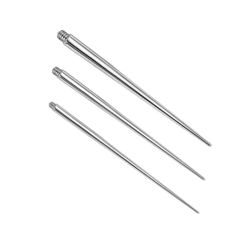 Manufacturer of 316F Stainless Steel Piercing Guide Rods, Navel Studs, Lip Studs, Ear and Eyebrow Studs, Auxiliary External Threaded Insertion Rods