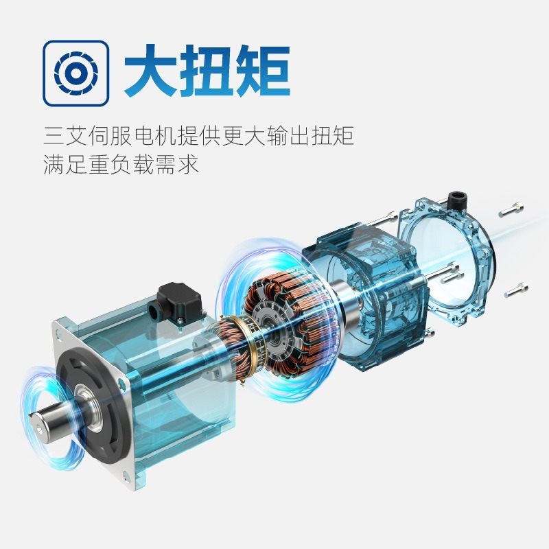 Ac Servo Motor 100W200W400W750W1Kw Ac Servo Motor Driver Set Customization